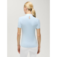 Polo de concours Linsay Tommy Hilfiger Equestrian manches courtes femme Blanc optique Polo de concours Linsay Tommy Hilfiger Equestrian manches courtes femme Blanc optique