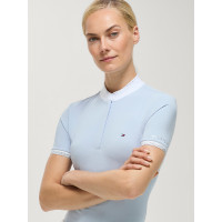 Polo de concours Linsay Tommy Hilfiger Equestrian manches courtes femme Sweet blue Bleu