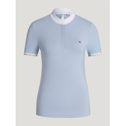 Polo de concours Linsay Tommy Hilfiger Equestrian manches courtes femme Sweet blue Bleu