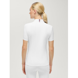Polo de concours Selma Tommy Hilfiger Equestrian manches courtes femme Blanc optique