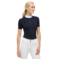 Polo de concours Selma Tommy Hilfiger Equestrian manches courtes femme Desert sky Bleu