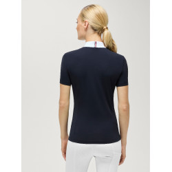 Polo de concours Selma Tommy Hilfiger Equestrian manches courtes femme Desert sky Bleu Polo de concours Selma Tommy Hilfiger Equestrian manches courtes femme Desert sky Bleu