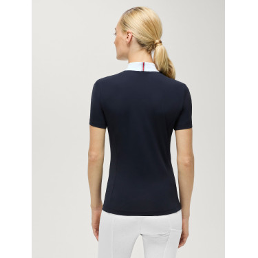 Polo de concours Selma Tommy Hilfiger Equestrian manches courtes femme Desert sky Bleu Polo de concours Selma Tommy Hilfiger Equestrian manches courtes femme Desert sky Bleu