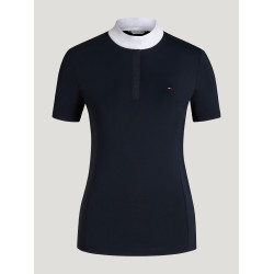 Polo de concours Selma Tommy Hilfiger Equestrian manches courtes femme Desert sky Bleu Polo de concours Selma Tommy Hilfiger Equestrian manches courtes femme Desert sky Bleu