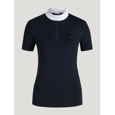 Polo de concours Selma Tommy Hilfiger Equestrian manches courtes femme Desert sky Bleu Polo de concours Selma Tommy Hilfiger Equestrian manches courtes femme Desert sky Bleu