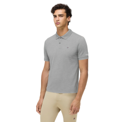 Polo manches courtes Tommy Hilfiger Equestrian homme Gris mélangé