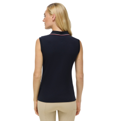 Polo sans manches Cordova Tommy Hilfiger Equestrian femme Desert sky Bleu