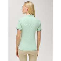 Polo zippé Anaheim Tommy Hilfiger Equestrian femme Desert sky Bleu