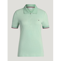 Polo zippé Anaheim Tommy Hilfiger Equestrian femme Menthe belair Vert Polo zippé Anaheim Tommy Hilfiger Equestrian femme Menthe belair Vert