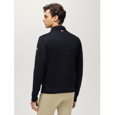 Pull 1/4 Zip homme Tommy Hilfiger Equestrian Irvine Desert sky Bleu