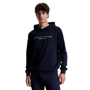 Sweat à capuche homme Tommy Hilfiger Equestrian logo Desert sky Bleu