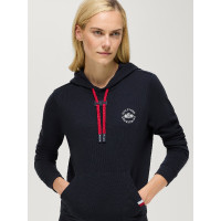 Sweat à capuche Laguna Tommy Hilfiger Equestrian femme logo Desert sky Bleu