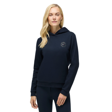 Sweat à capuche strass Hollywood Tommy Hilfiger Equestrian femme Desert sky Bleu