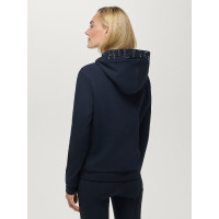 Sweat à capuche strass Hollywood Tommy Hilfiger Equestrian femme Desert sky Bleu