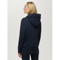 Sweat à capuche strass Hollywood Tommy Hilfiger Equestrian femme Desert sky Bleu