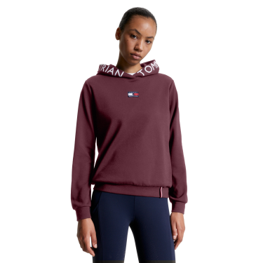 Sweat à capuche Tommy Hilfiger Equestrian California femme Rouge