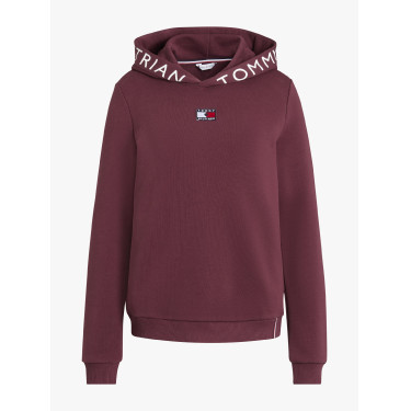 Sweat à capuche Tommy Hilfiger Equestrian California femme Rouge