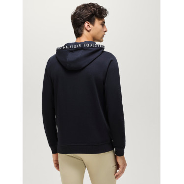 Sweat à capuche Tommy Hilfiger Equestrian Jackson homme Desert sky Bleu