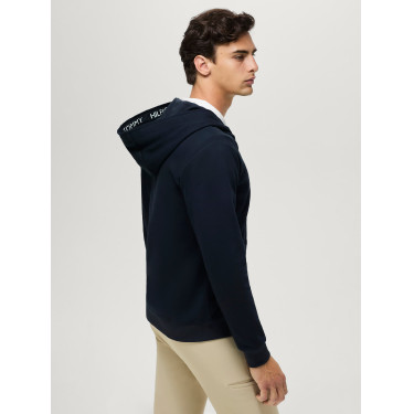 Sweat à capuche zippé Tommy Hilfiger Equestrian Ventura homme Desert sky Bleu