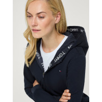 Sweat zippé à capuche Beverly Tommy Hilfiger Equestrian femme Desert sky Bleu