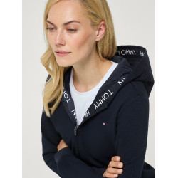 Sweat zippé à capuche Beverly Tommy Hilfiger Equestrian femme Desert sky Bleu Sweat zippé à capuche Beverly Tommy Hilfiger Equestrian femme Desert sky Bleu