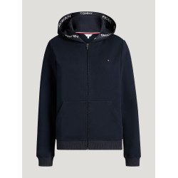 Sweat zippé à capuche Beverly Tommy Hilfiger Equestrian femme Desert sky Bleu Sweat zippé à capuche Beverly Tommy Hilfiger Equestrian femme Desert sky Bleu