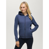 Sweat zippé à capuche Beverly Tommy Hilfiger Equestrian femme Indigo délavé Bleu