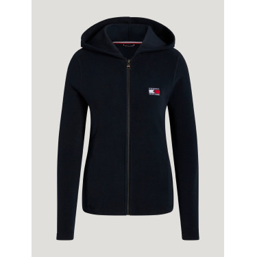 Sweat zippé à capuche Tommy Hilfiger Equestrian femme Whitney Desert sky Bleu Sweat zippé à capuche Tommy Hilfiger Equestrian femme Whitney Desert sky Bleu