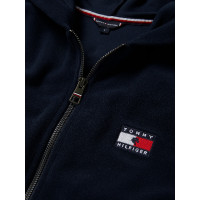 Sweat zippé à capuche Tommy Hilfiger Equestrian femme Whitney Desert sky Bleu Sweat zippé à capuche Tommy Hilfiger Equestrian femme Whitney Desert sky Bleu