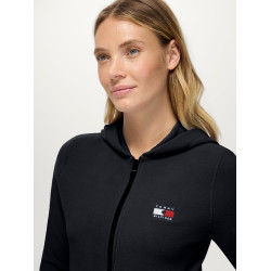 Sweat zippé à capuche Tommy Hilfiger Equestrian femme Whitney Desert sky Bleu Sweat zippé à capuche Tommy Hilfiger Equestrian femme Whitney Desert sky Bleu