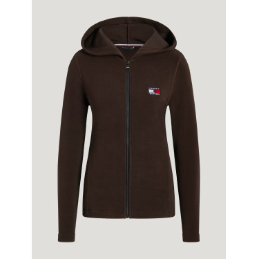 Sweat zippé à capuche Tommy Hilfiger Equestrian femme Whitney Brookwood Marron Sweat zippé à capuche Tommy Hilfiger Equestrian femme Whitney Brookwood Marron