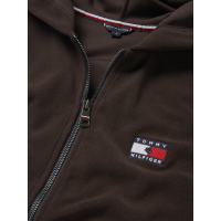 Sweat zippé à capuche Tommy Hilfiger Equestrian femme Whitney Brookwood Marron