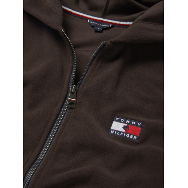 Sweat zippé à capuche Tommy Hilfiger Equestrian femme Whitney Brookwood Marron Sweat zippé à capuche Tommy Hilfiger Equestrian femme Whitney Brookwood Marron