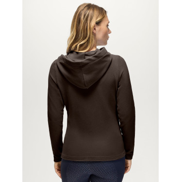 Sweat zippé à capuche Tommy Hilfiger Equestrian femme Whitney Brookwood Marron Sweat zippé à capuche Tommy Hilfiger Equestrian femme Whitney Brookwood Marron