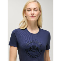 T-shirt manches courtes Pasadena Tommy Hilfiger Equestrian femme Indigo délavé Bleu