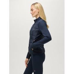 Veste Hybrid femme Tommy Hilfiger Equestrian Napa Desert sky Bleu Veste Hybrid femme Tommy Hilfiger Equestrian Napa Desert sky Bleu