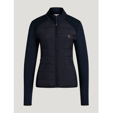 Veste Hybrid femme Tommy Hilfiger Equestrian Napa Desert sky Bleu Veste Hybrid femme Tommy Hilfiger Equestrian Napa Desert sky Bleu
