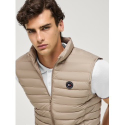 Veste sans manches matelassé Tommy Hilfiger Equestrian Montero homme Beige