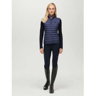 Doudoune sans manches Tommy Hilfiger Equestrian Serano femme Indigo délavé Bleu