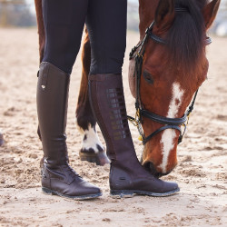 Bottes avec silicone Horze Rover Marron foncé Bottes avec silicone Horze Rover Marron foncé