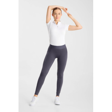 Legging d'équitation Horze Maia fond intégral femme Marine odyssey Bleu marine