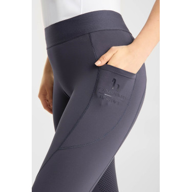 Legging d'équitation Horze Maia fond intégral femme Marine odyssey Bleu marine