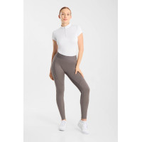 Legging d'équitation Horze Maia fond intégral femme Bois flotté Gris
