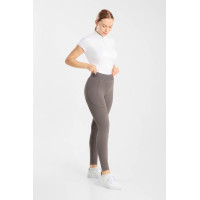 Legging d'équitation Horze Maia fond intégral femme Bois flotté Gris