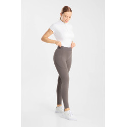 Legging d'équitation Horze Maia fond intégral femme Bois flotté Gris