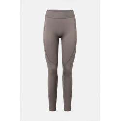 Legging d'équitation Horze Maia fond intégral femme Bois flotté Gris