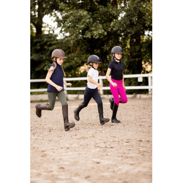 Legging fond intégral avec silicone Madison enfant Horze Rose betterave