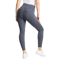 Legging Hybrid Horze Anya femme fullgrip Gris