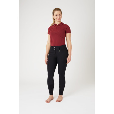 Pantalon d'équitation fond intégral Grip Horze Grand Prix Pro femme Marine foncé Bleu