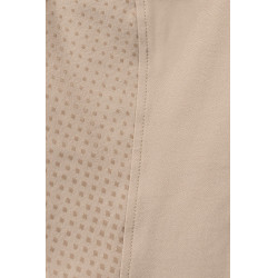 Pantalon d'équitation fond intégral Grip Horze Grand Prix Pro femme Taupe simple Beige